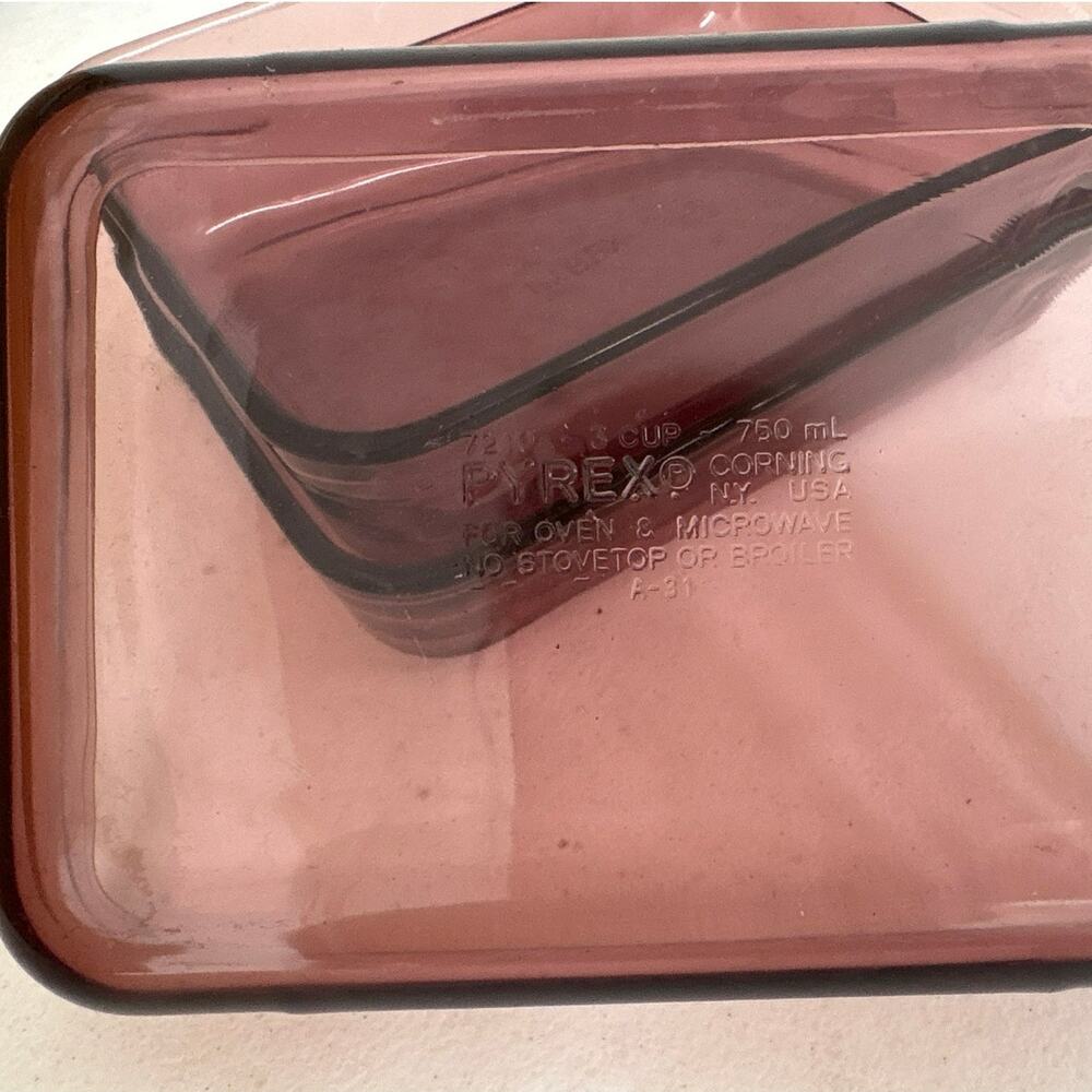 Pyrex cranberry visions set of 3 small A31 7210 3 cup 750ml - Picture 2 of 2
